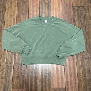 Lululemon perfectly oversized cropped crew 0